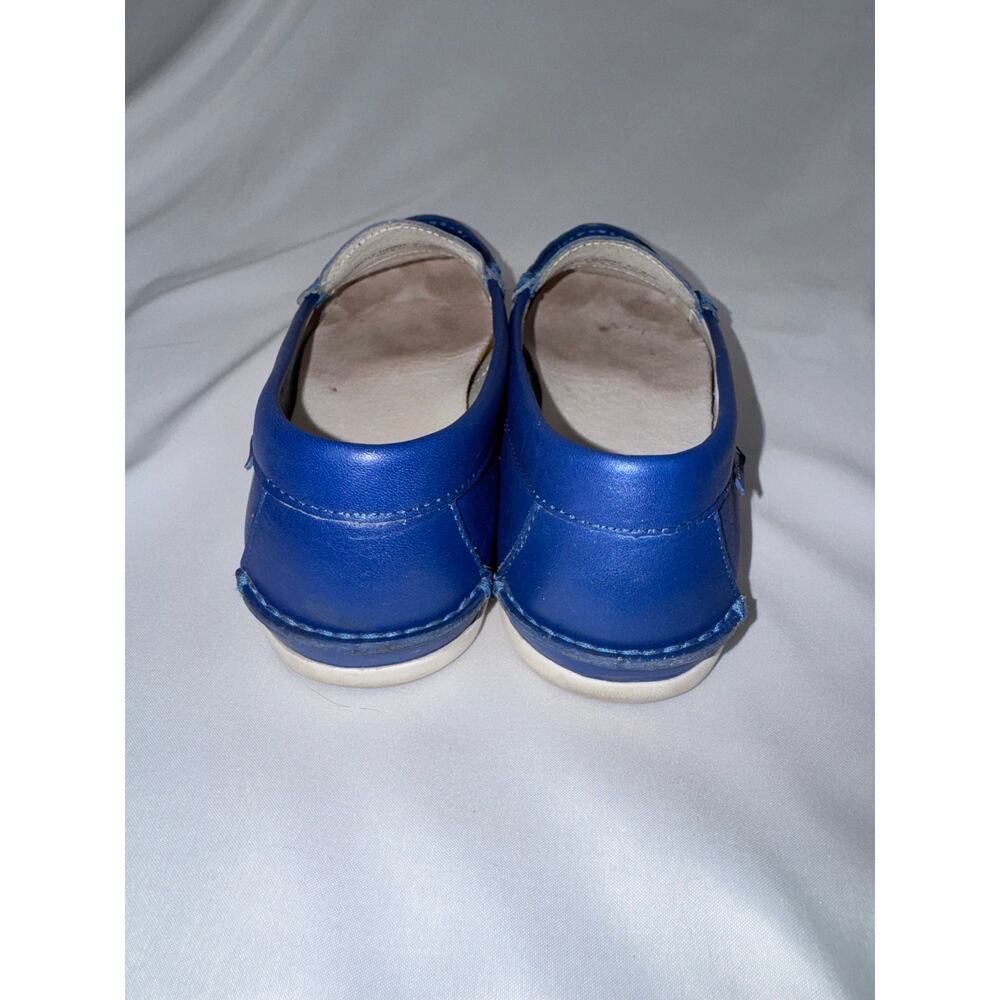 COLE HAAN Pinch LTE Pearlized Blue Leather Loafers (v) - Picture 3 of 8